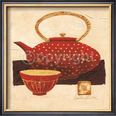 Red Teapot by Claudia Ancilotti Pricing Limited Edition Print image