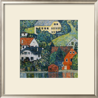 Houses At Unterach On The Attersee by Gustav Klimt Pricing Limited Edition Print image