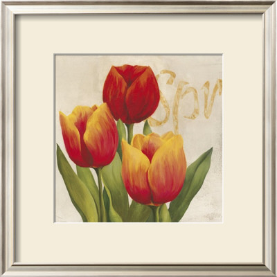 Orange And Red Tulips by Julio Sierra Pricing Limited Edition Print image