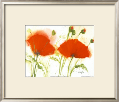 Poppies In The Wind Ii by Marthe Pricing Limited Edition Print image