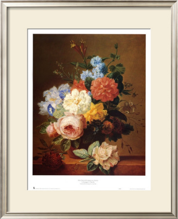 Still Life Of Flowers On A Ledge by Georgius Jacobus J. Van Os Pricing Limited Edition Print image