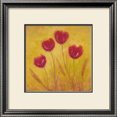 Red Tulips And Wheat by Serena Sussex Pricing Limited Edition Print image