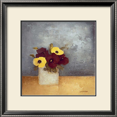 Pansies I by Anouska Vaskebova Pricing Limited Edition Print image