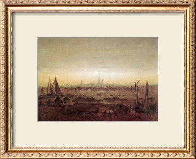 Greifswald In Moonlight by Caspar David Friedrich Pricing Limited Edition Print image