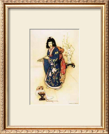 The Flute by Warwick Goble Pricing Limited Edition Print image