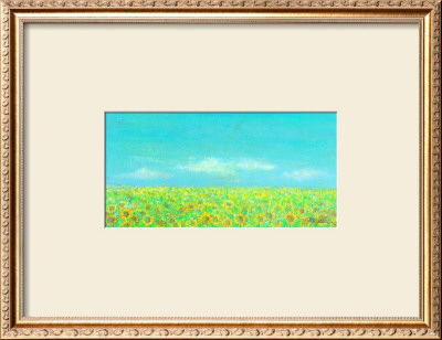 Sky, The Earth And Sunflower Field by Miyuki Hasekura Pricing Limited Edition Print image