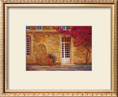 The Bougainvillea Covered House by Liliane Fournier Pricing Limited Edition Print image