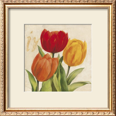 Red, Orange And Yellow Tulips by Julio Sierra Pricing Limited Edition Print image