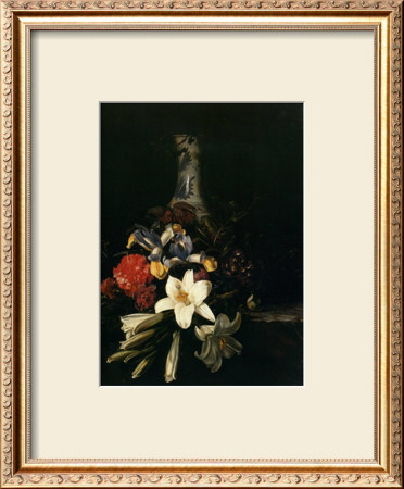 Bouquet De Fleur Devant Un Vase De Chine, 1661 by Josepha Pricing Limited Edition Print image