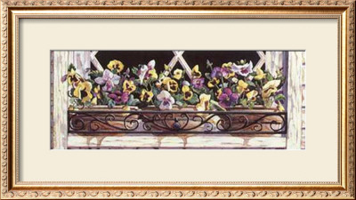 Window Pansies by Mark Lee Goldberg Pricing Limited Edition Print image