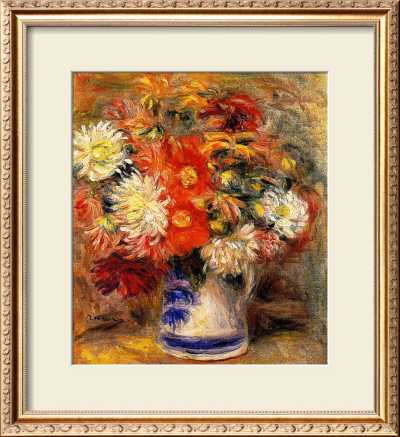 Chrysanthemums In Vase by Pierre-Auguste Renoir Pricing Limited Edition Print image