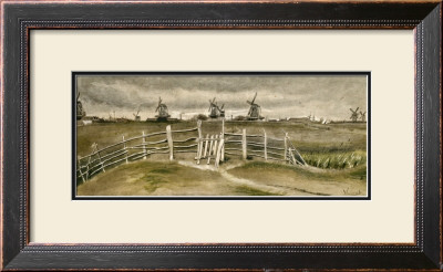 Windmills Near Dordrecht by Vincent Van Gogh Pricing Limited Edition Print image