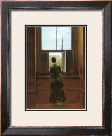 Woman At The Window by Caspar David Friedrich Pricing Limited Edition Print image