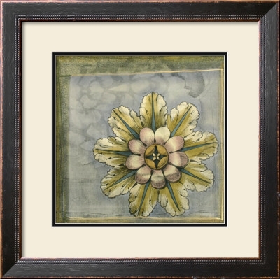 Rosette And Damask Ii by Jennifer Goldberger Pricing Limited Edition Print image
