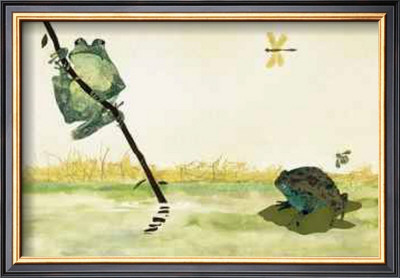 Frog On A Branch From In A Spring Garden by Ezra Jack Keats Pricing Limited Edition Print image