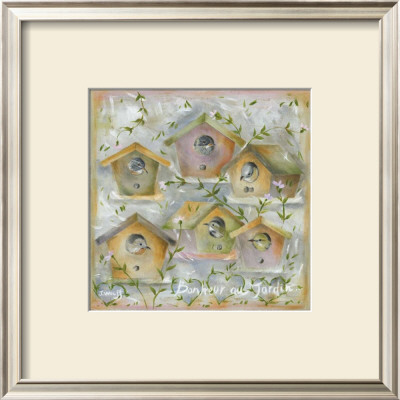 Oiseaux, Bonheur Au Jardin by Joelle Wolff Pricing Limited Edition Print image