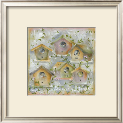 Oiseaux, Bonheur Au Jardin by Joëlle Wolff Pricing Limited Edition Print image