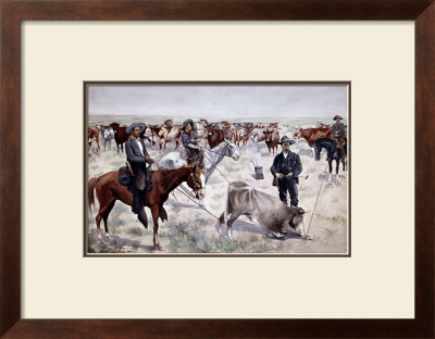 Branding A Steer by Frederic Sackrider Remington Pricing Limited Edition Print image