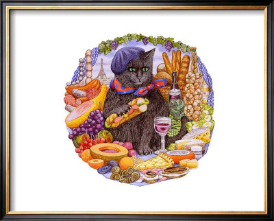 French Cat by Gale Pitt Pricing Limited Edition Print image