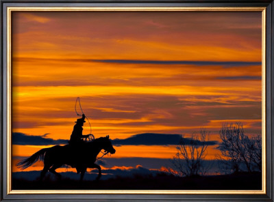 Ropin' At Sunset by Bobbie Goodrich Pricing Limited Edition Print image