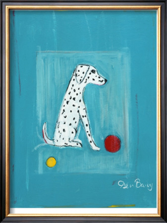 Dalmatian With Red And Yellow Ball by Ken Bailey Pricing Limited Edition Print image