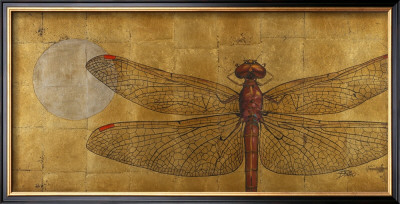 Dragonfly On Gold by Patricia Quintero-Pinto Pricing Limited Edition Print image