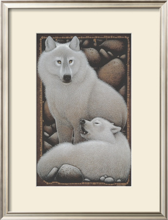 White Wolves by Kitty Farrington Pricing Limited Edition Print image