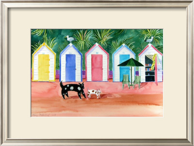 Beach Huts by Mary Stubberfield Pricing Limited Edition Print image