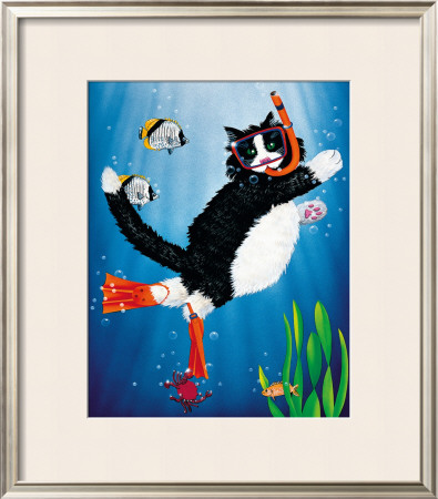 Snorkel Kitty by Peter Powell Pricing Limited Edition Print image