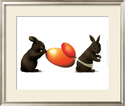 Rabbits And Balloon by Alan Baker Pricing Limited Edition Print image