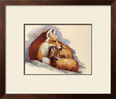 Vixen And Pup by Clancy Cherry Pricing Limited Edition Print image