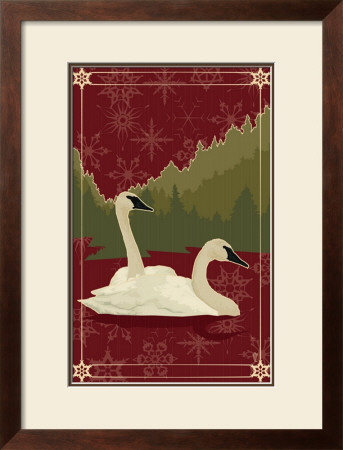 Christmas Swans by Michael Lavasseur Pricing Limited Edition Print image