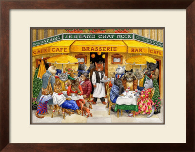 Cafe Cats by Gale Pitt Pricing Limited Edition Print image