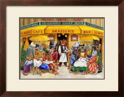 Cafe Cats by Gale Pitt Pricing Limited Edition Print image
