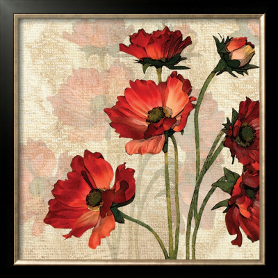 Bright Flowers On Texture I by Roxi Gray Pricing Limited Edition Print image