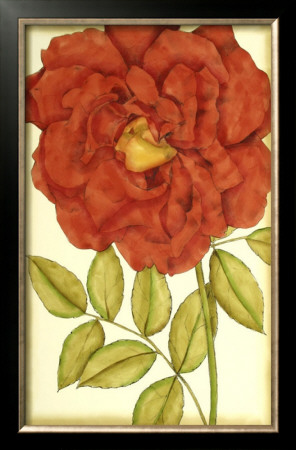 Ruby Blooms Iv by Jennifer Goldberger Pricing Limited Edition Print image