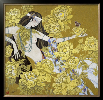 Goddess Of Flowers Series, No. 5 by Hua Long Pricing Limited Edition Print image