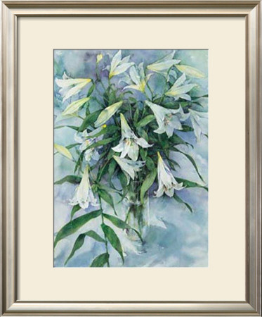 White Lilies by Mae Book Pricing Limited Edition Print image
