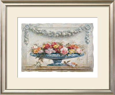 Flowers With Floral Garland by Joaquin Moragues Pricing Limited Edition Print image