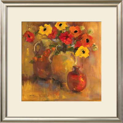 Red And Yellow Poppies by Lorrie Lane Pricing Limited Edition Print image