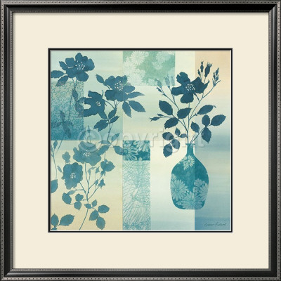 Teal Rose Silhouette by Gillian Fullard Pricing Limited Edition Print image