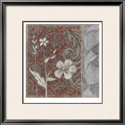 Taupe And Cinnabar Tapestry I by Jennifer Goldberger Pricing Limited Edition Print image