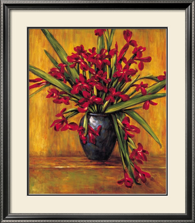 Red Irises by Brian Francis Pricing Limited Edition Print image