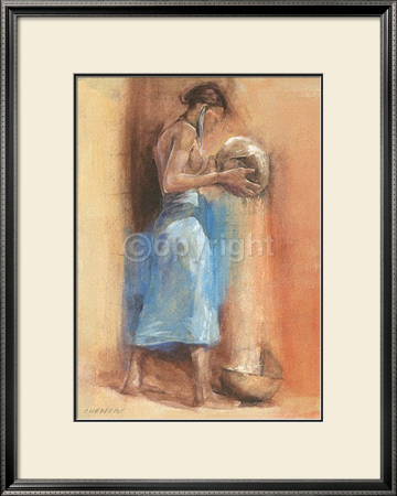 Woman In Blue by Talantbek Chekirov Pricing Limited Edition Print image