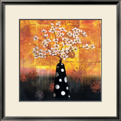Black Vase On Yellow Ii by T. C. Chiu Pricing Limited Edition Print image