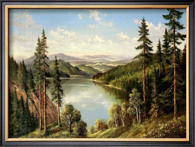 High Mountain Lake by Helmut Glassl Pricing Limited Edition Print image