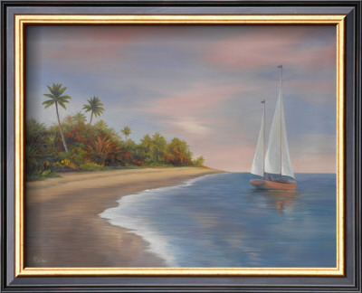 Tropical Beach I by Vivien Rhyan Pricing Limited Edition Print image