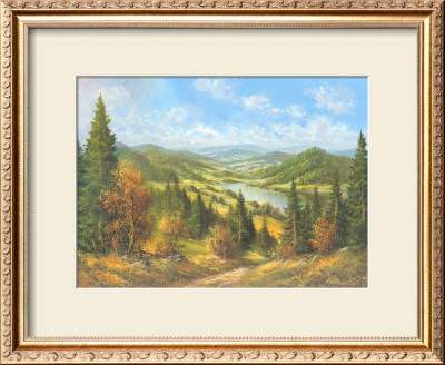 Chemin Qui Mene Au Lac Ii by Helmut Glassl Pricing Limited Edition Print image