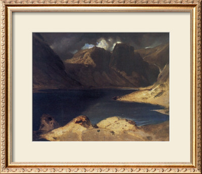 A Lake Scene: Effect Of A Storm by Edwin Landseer Pricing Limited Edition Print image