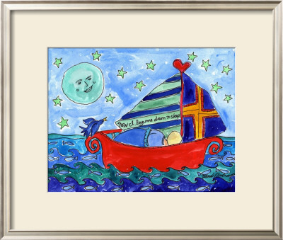 Moon Fish And Star Sailing by Deborah Cavenaugh Pricing Limited Edition Print image